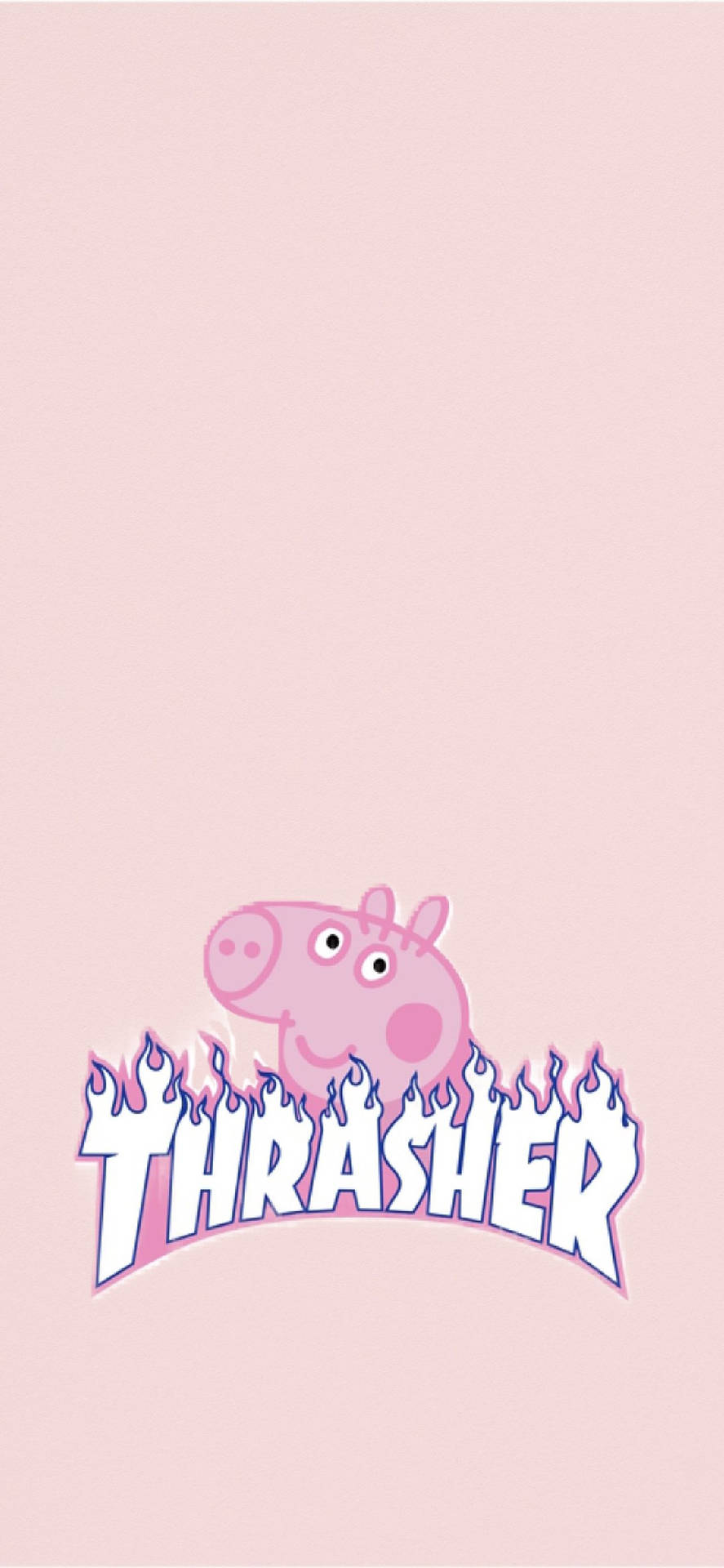 Thrasher Pink Peppa Pig Iphone Background