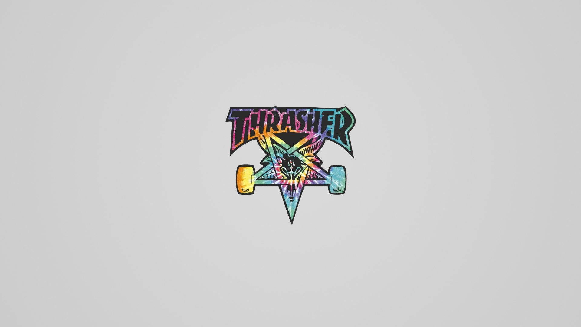 Thrasher Rainbow Skategoat Logo Wallpaper