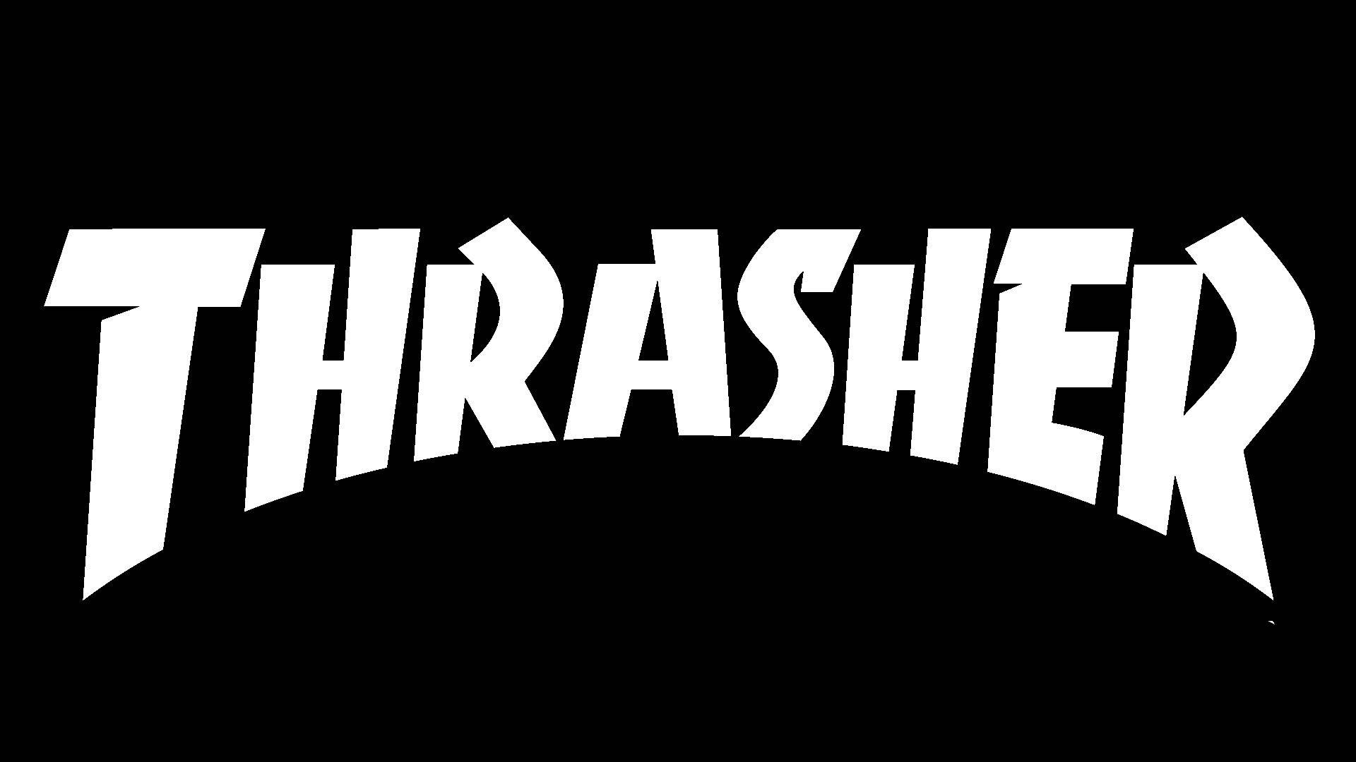 Thrasher White Logo Wallpaper