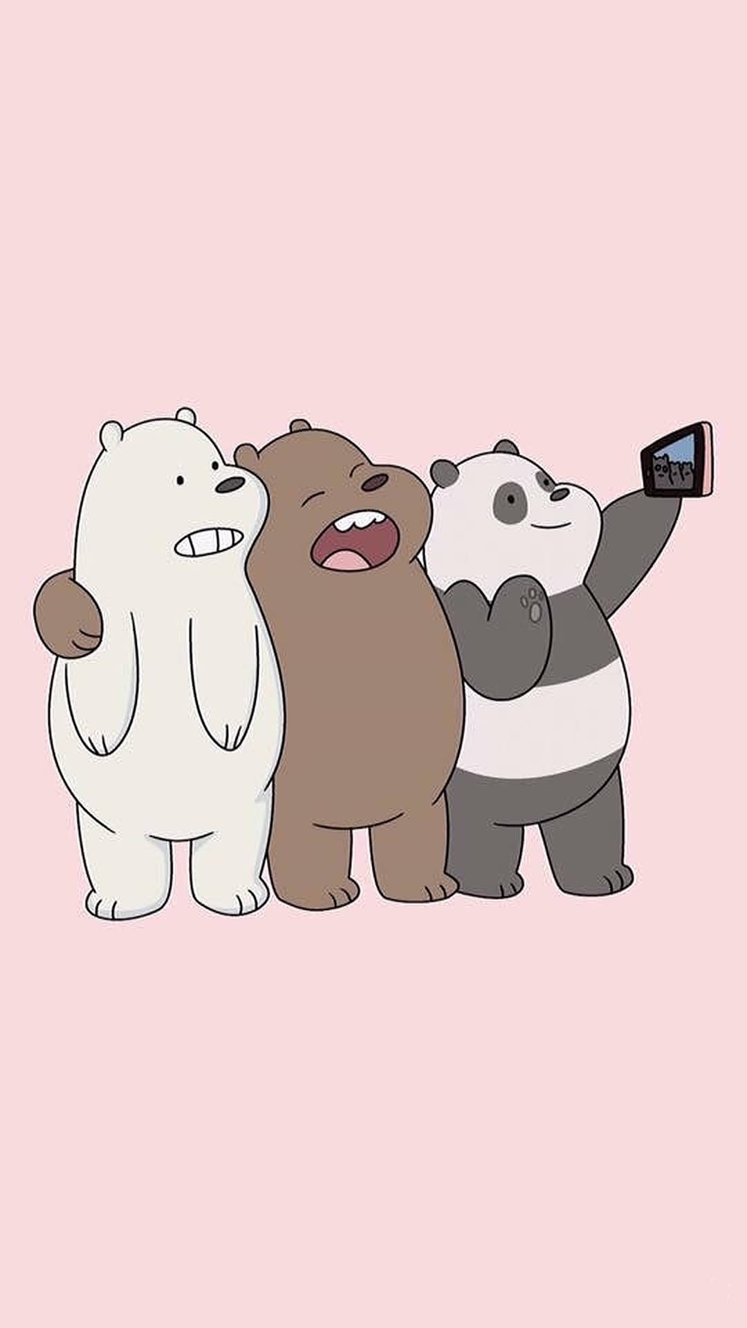 Three Bears Selfie Wallpaper