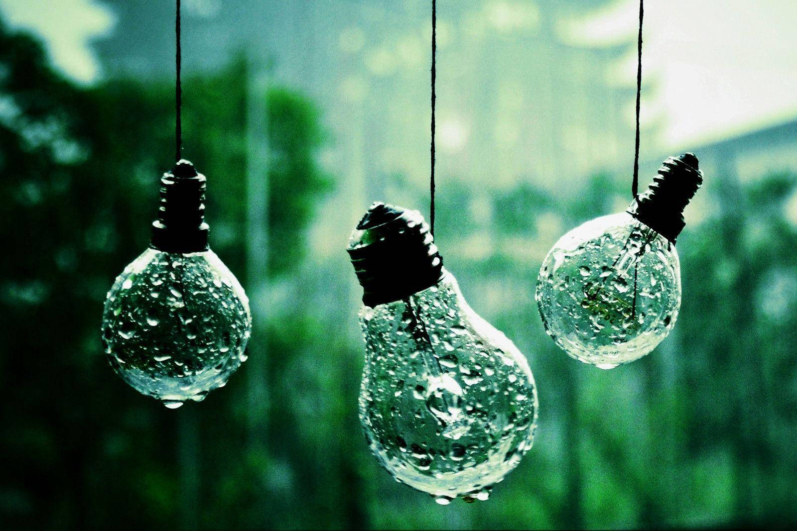 Three Bulbs Most Beautiful Rain