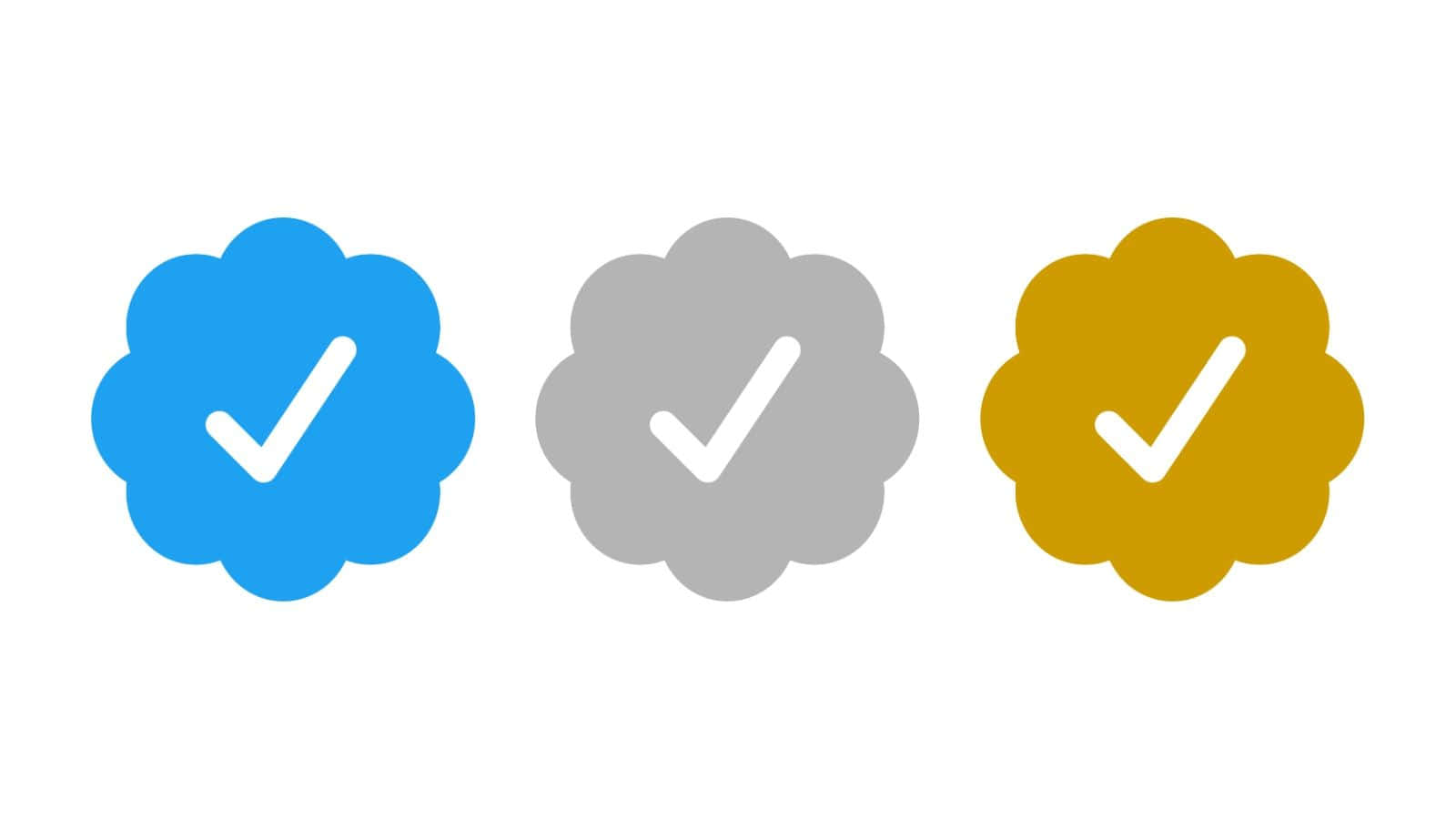 Three Checkmarks Colorful Badges Wallpaper