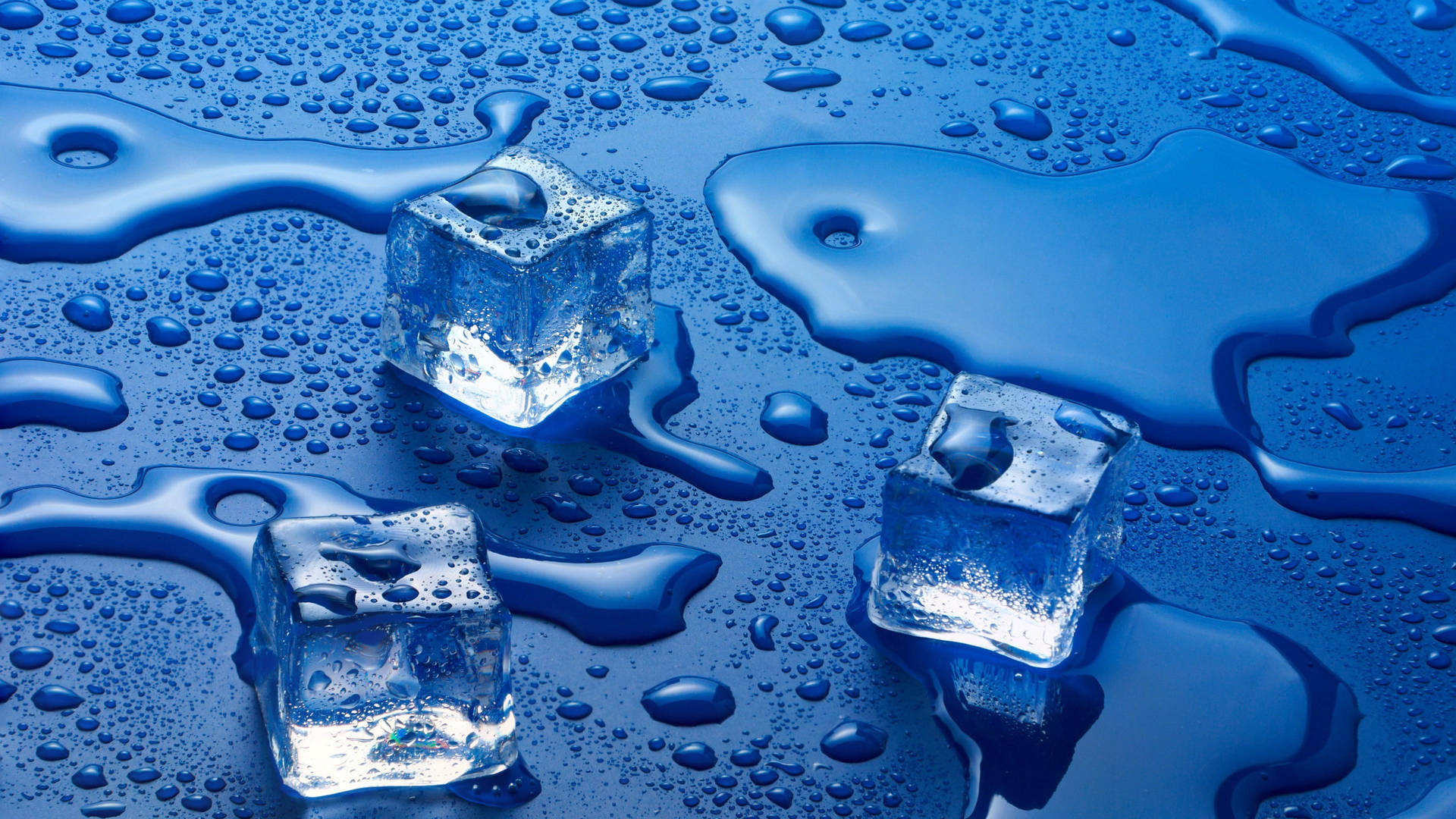Three Defrosted  Ice Cubes Wallpaper