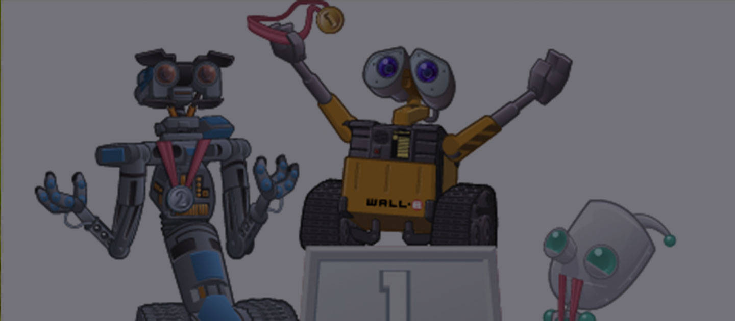 Three Famous Robots Wallpaper