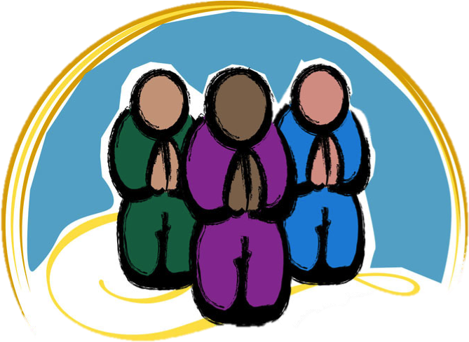 Three_ Figures_in_ Prayer PNG