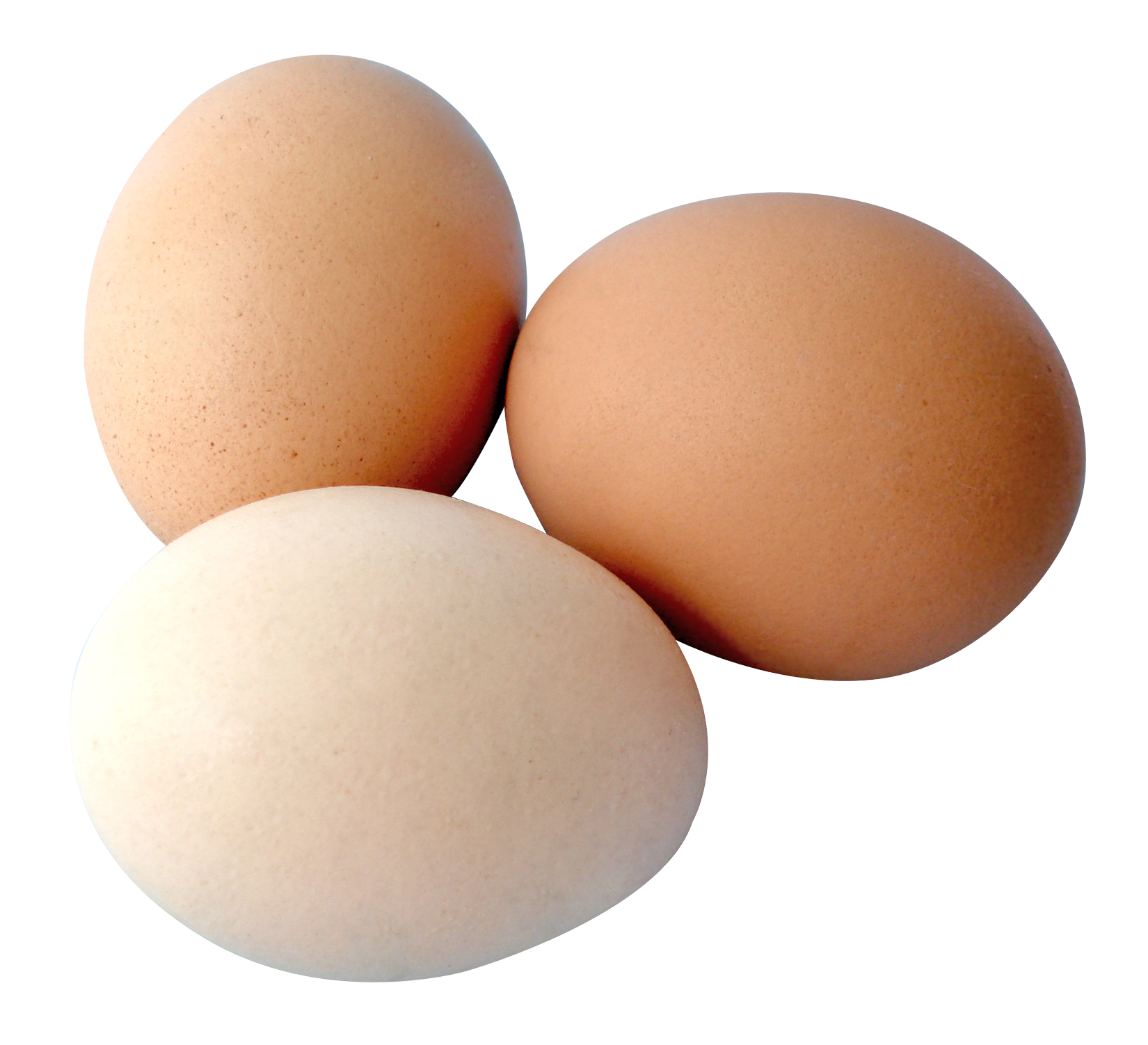 Three Fresh Eggs Isolated PNG