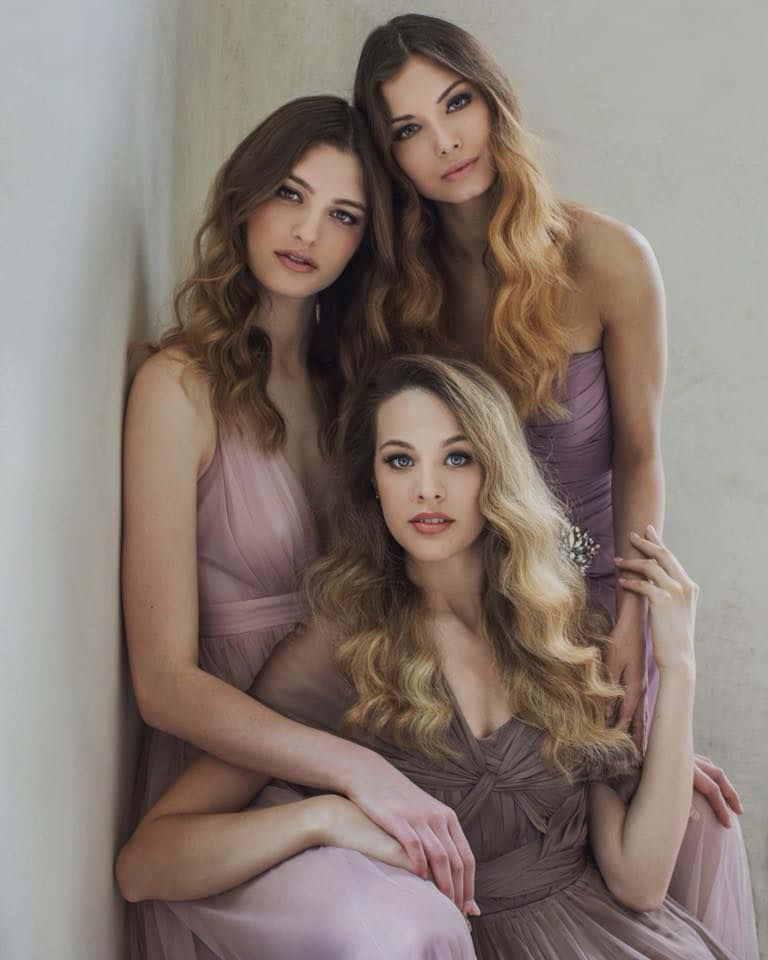 Dreifreunde In Einem Schönen Fotoshooting-bild
