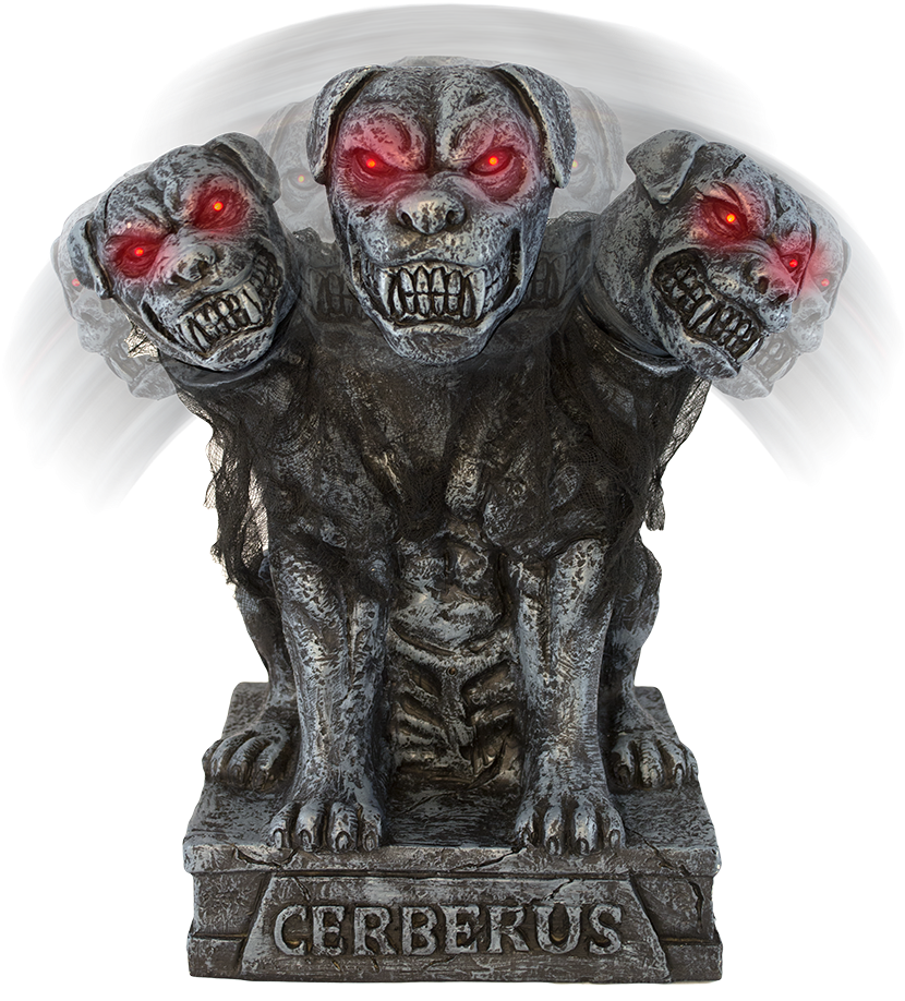 Three Headed Cerberus Statue PNG