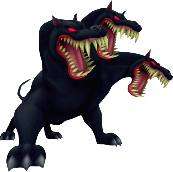 Three Headed Mythical Cerberus Beast PNG