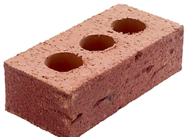 Three Hole Red Brick PNG