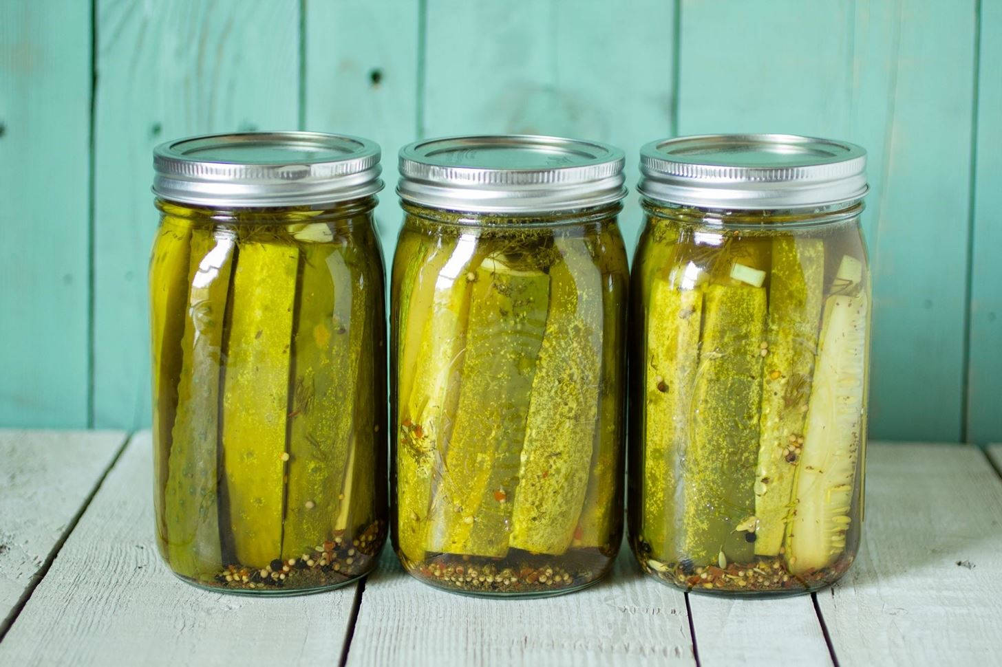 Three Jars Of Pickles
