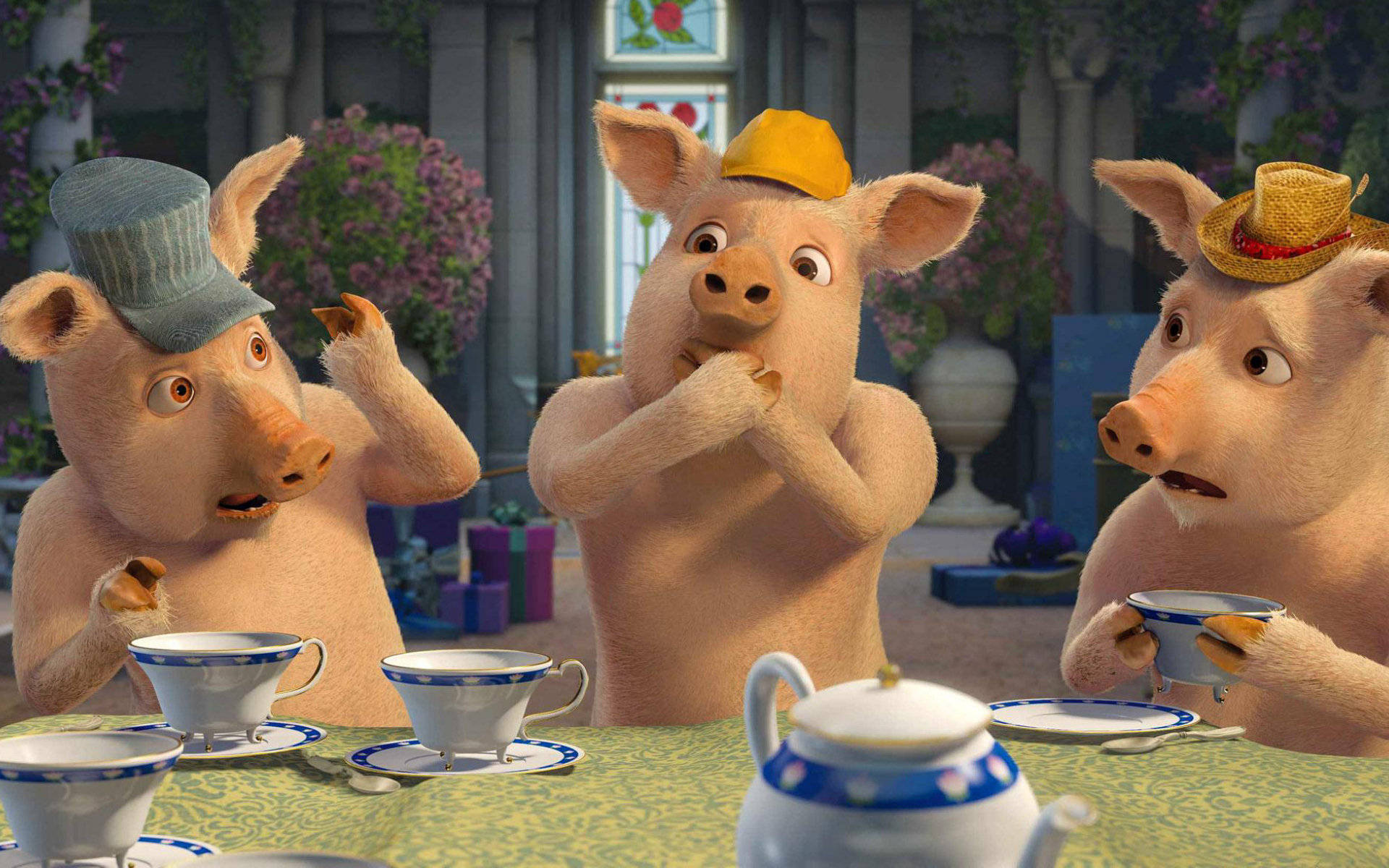 Three Little Pigs From Shrek the Third Wallpaper