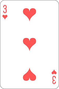 Three_of_ Hearts_ Playing_ Card PNG
