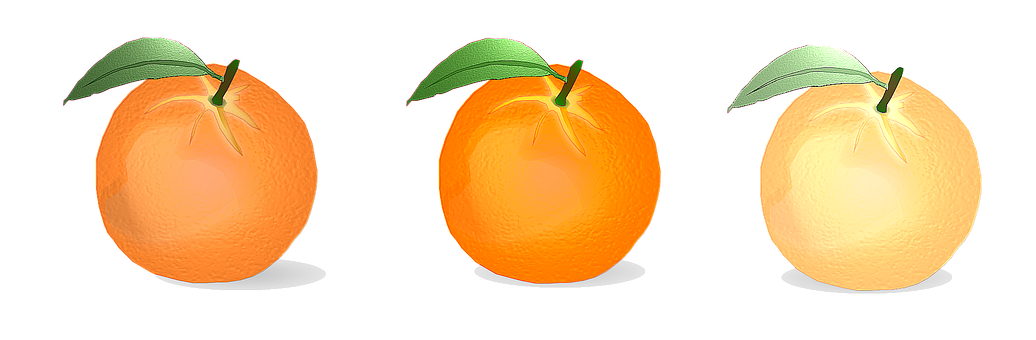 Three Oranges Color Gradient PNG