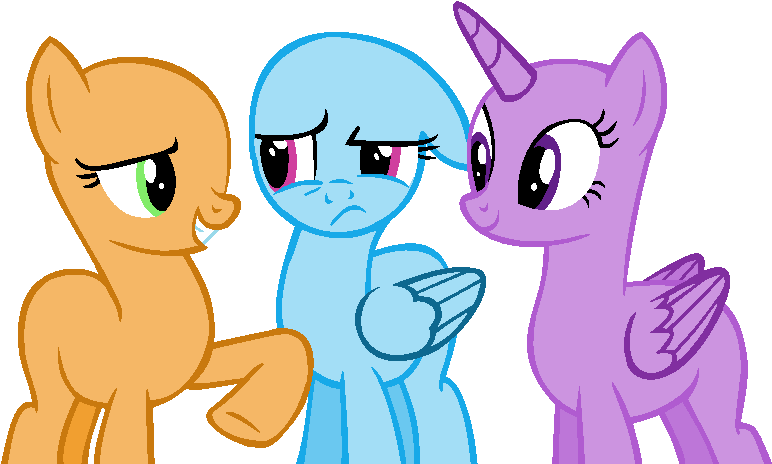 Download Three Ponies Expressing Emotions | Wallpapers.com