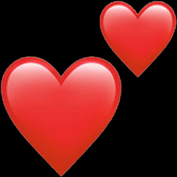 Three Red Hearts Graphic PNG