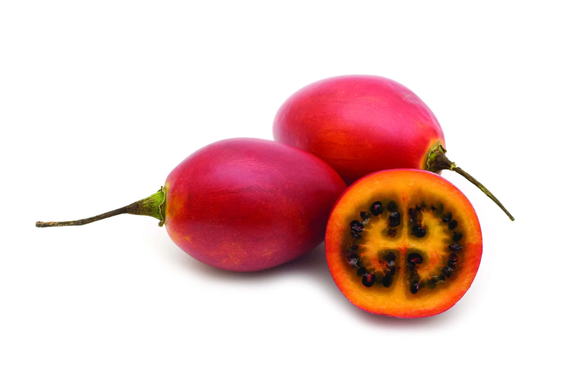 Three Red Tamarillo Fruits Photography Wallpaper