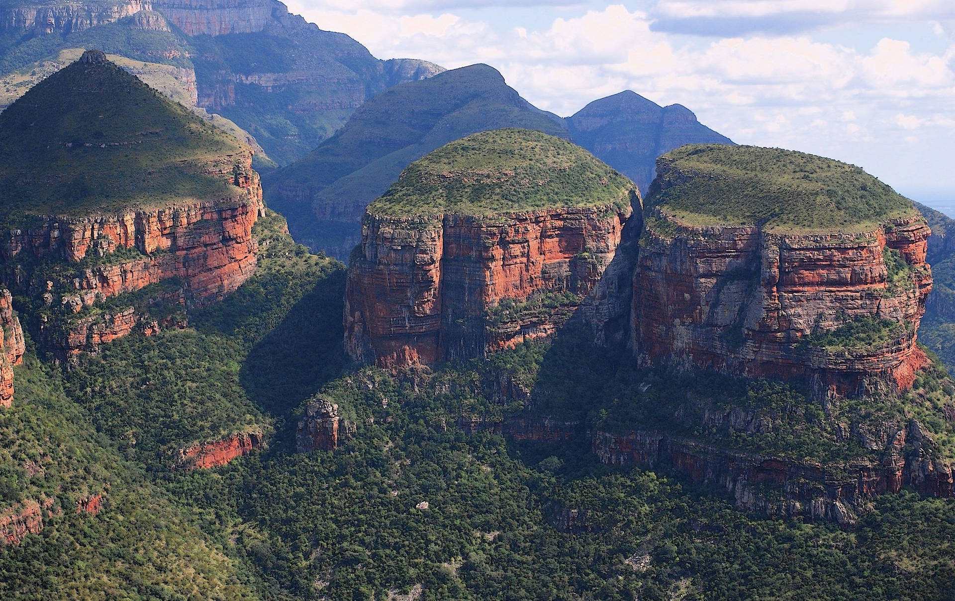 Three Rondavels Mountains South Africa Wallpaper