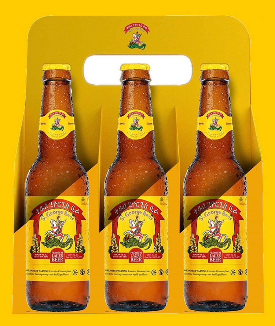 Three St. George Beer Bottles Wallpaper
