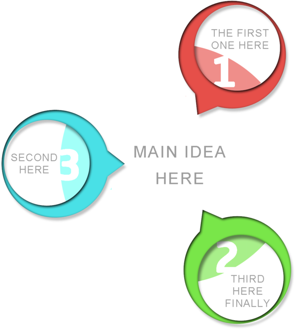 Three Step Process Infographic PNG