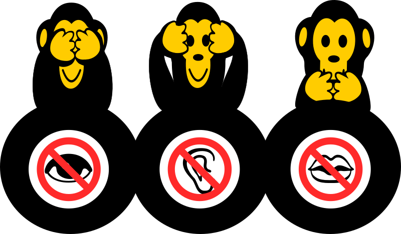 Three Wise Monkeys Emojis No Signs PNG