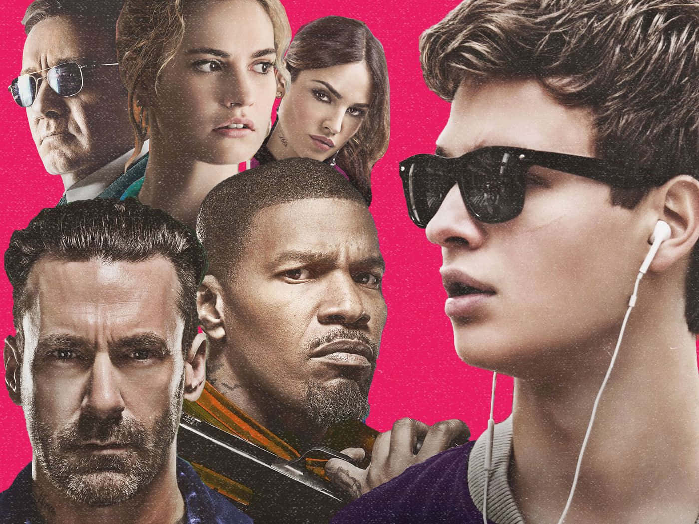 Thrilling Car Chase - Baby Driver Wallpaper
