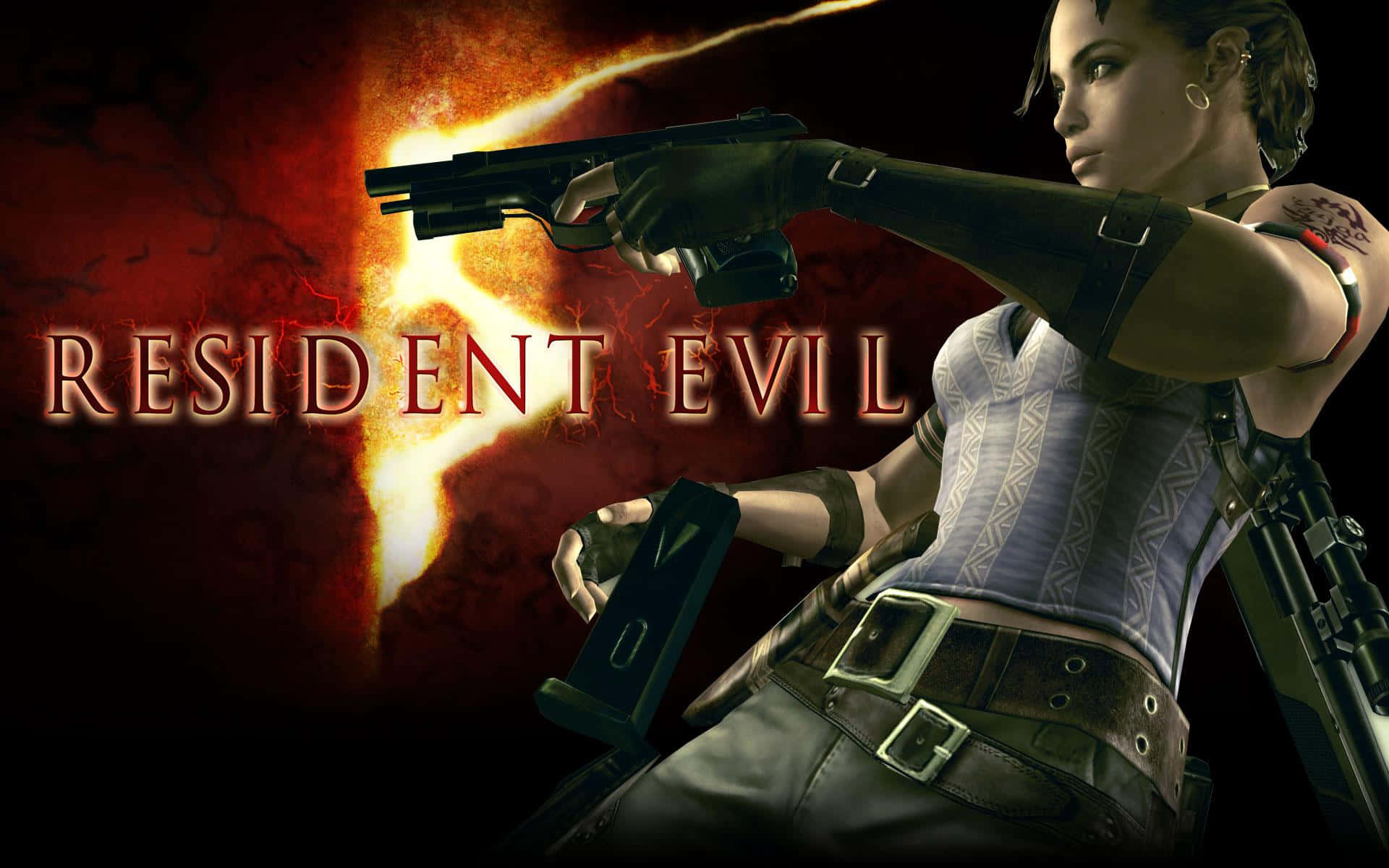 Thrilling Encounter In Resident Evil 5 Wallpaper