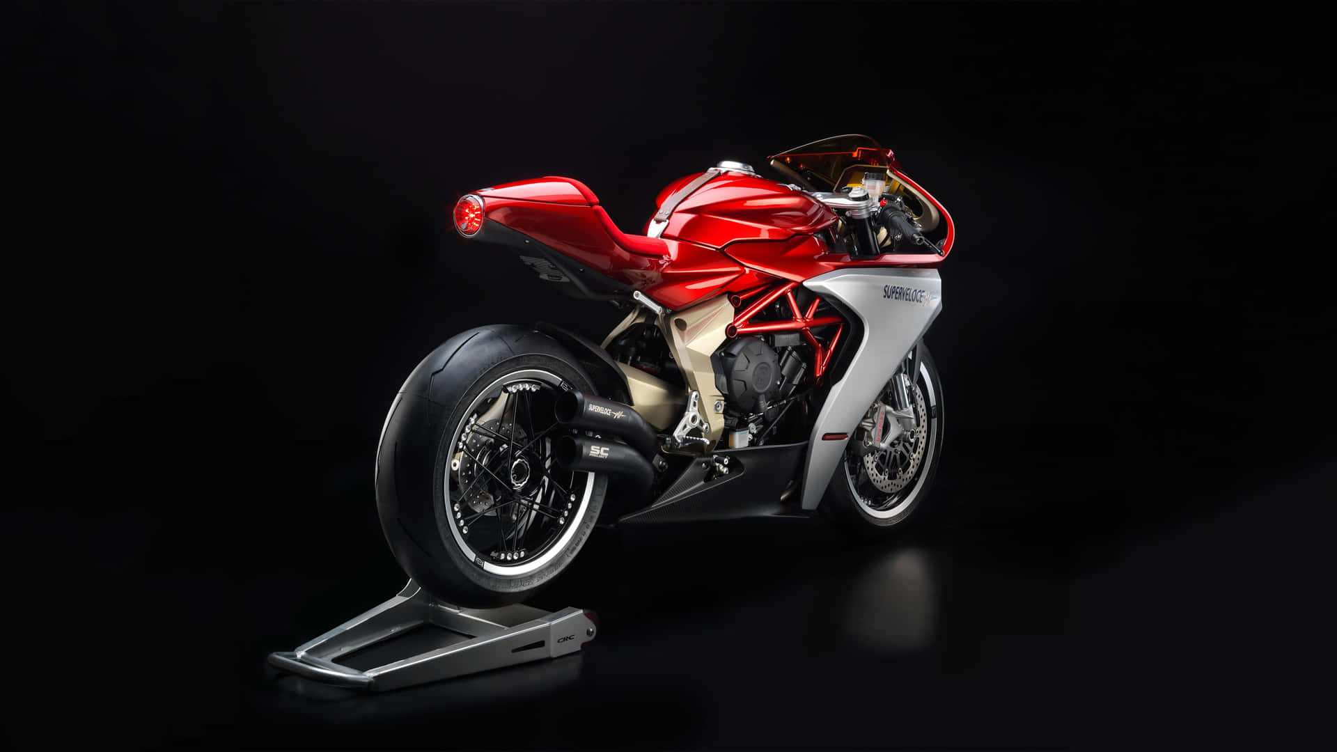 Thrilling Ride With Mv Agusta Motorbike Wallpaper