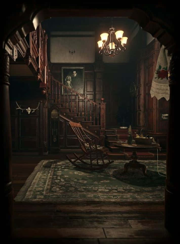 Thrilling Snapshot Of The Infamous Spencer Mansion From Resident Evil Wallpaper
