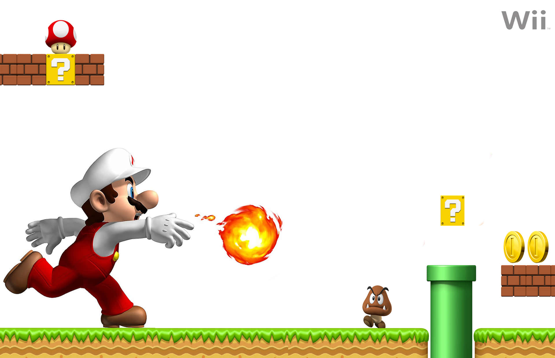 Thrilling Super Mario Level Wallpaper