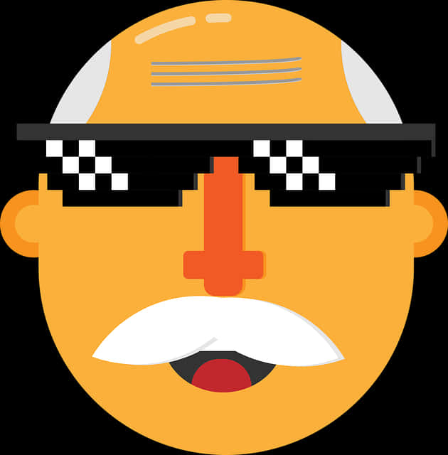 Thug Life Glasses Emoji PNG
