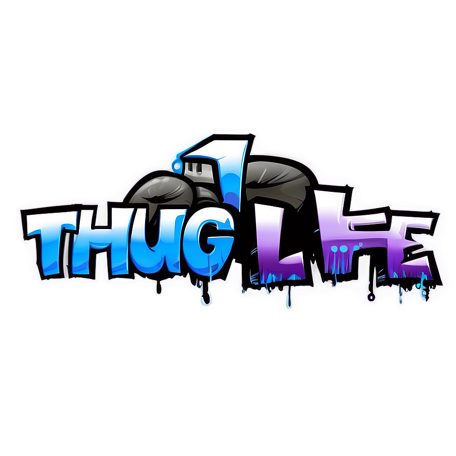 Download Thug Life Graffiti Png Yba20 | Wallpapers.com