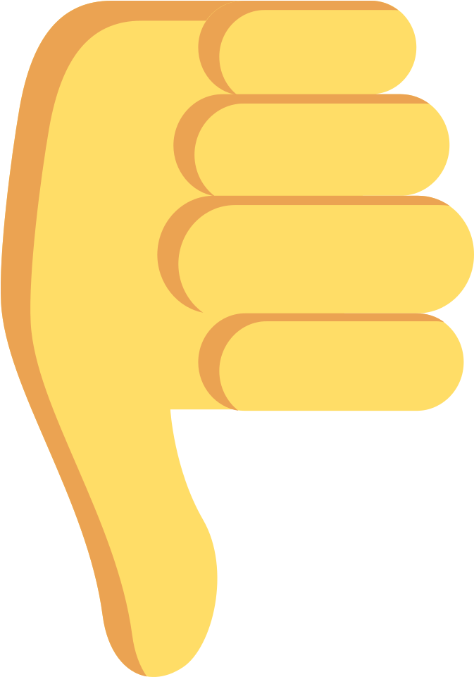 Thumbs Down Emoji PNG