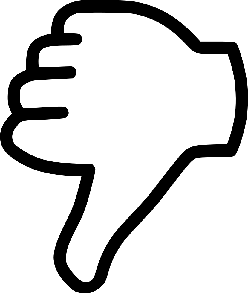 Thumbs Down Symbol PNG