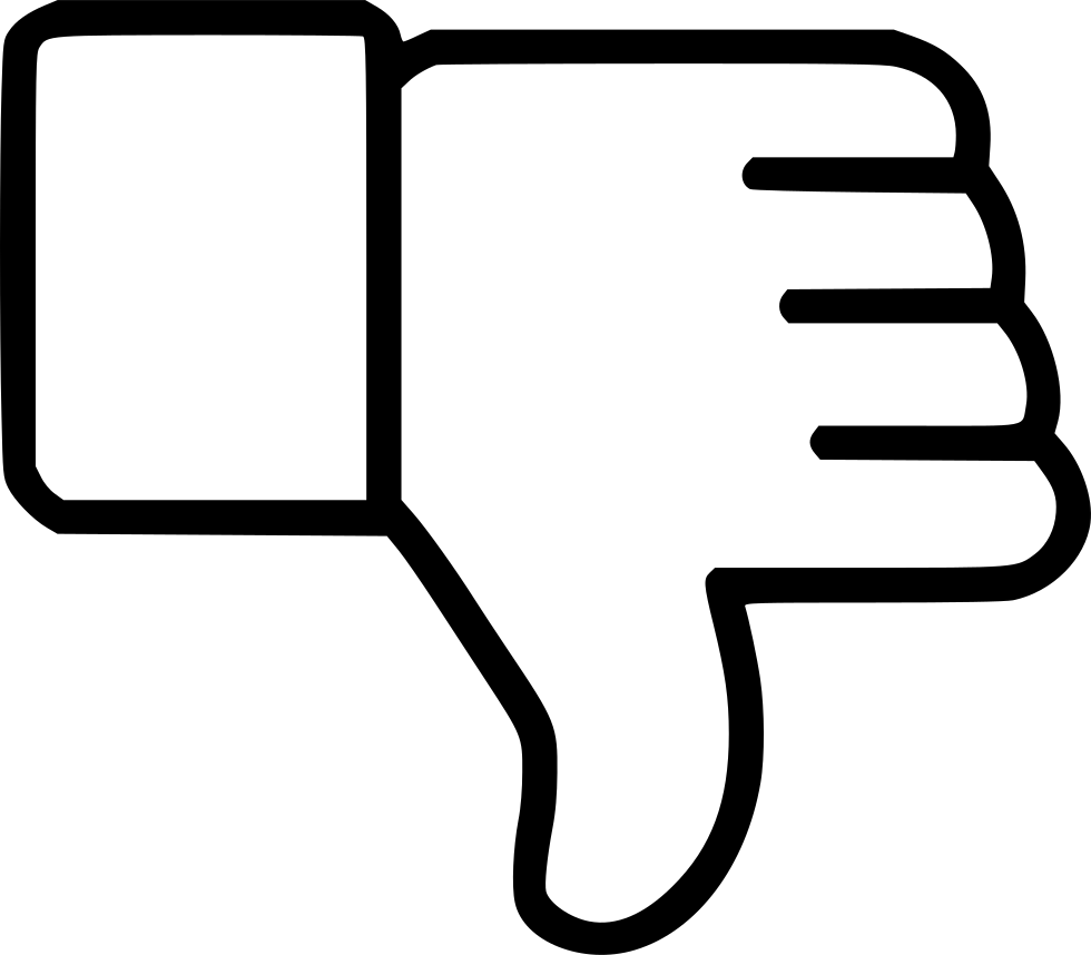 Thumbs Down Symbol PNG