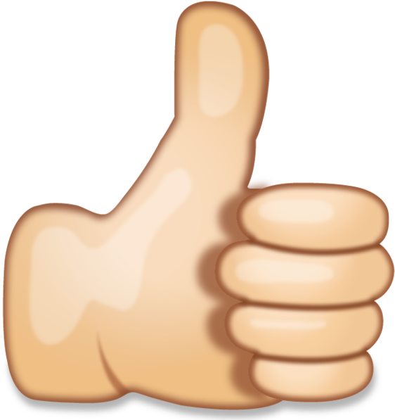 Thumbs Up Emoji Graphic PNG