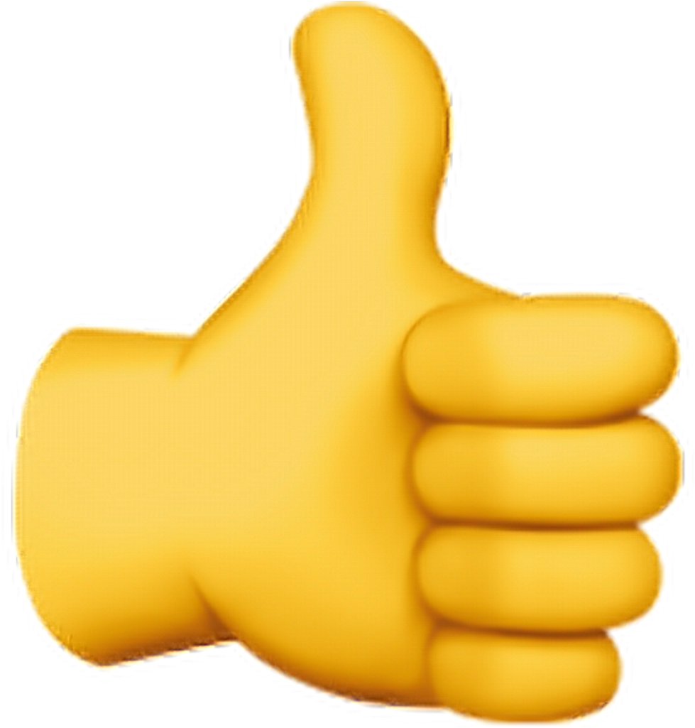 Thumbs Up Emoji Graphic PNG