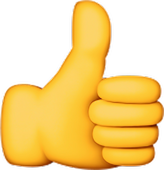 Thumbs Up Emoji Graphic PNG