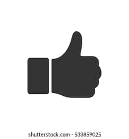 Thumbs Up Icon Silhouette PNG