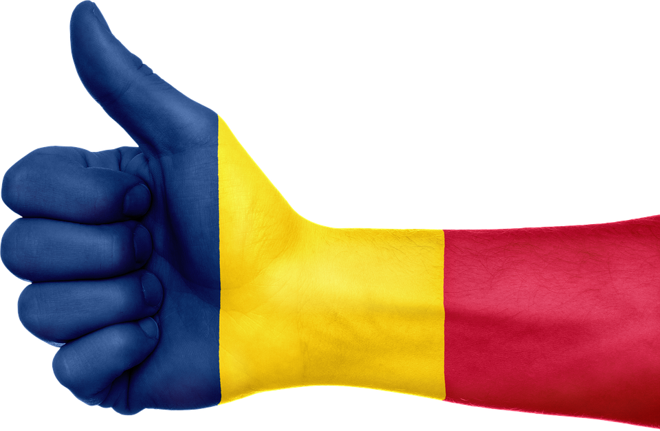 Thumbs Up Romania Flag PNG