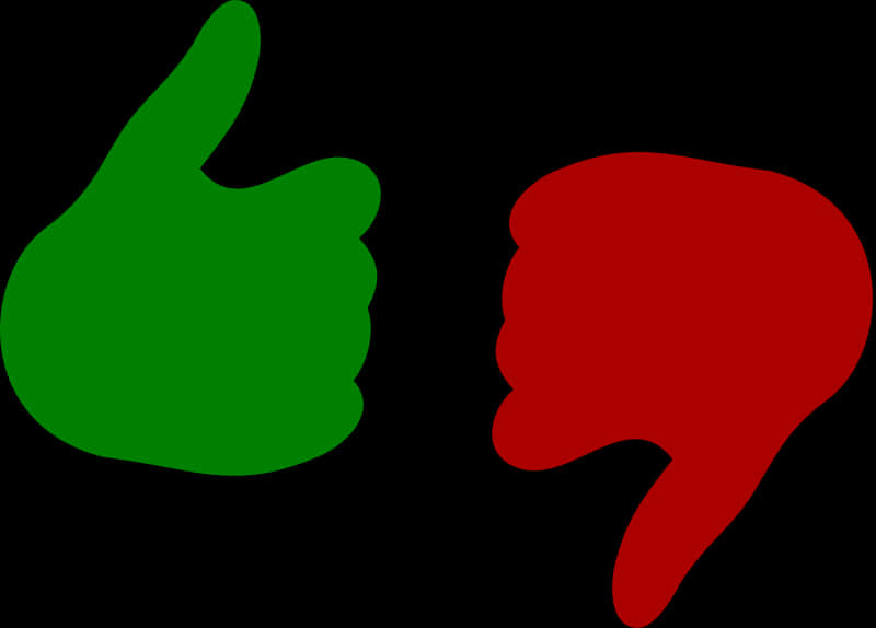 Thumbs Upand Down Symbols PNG