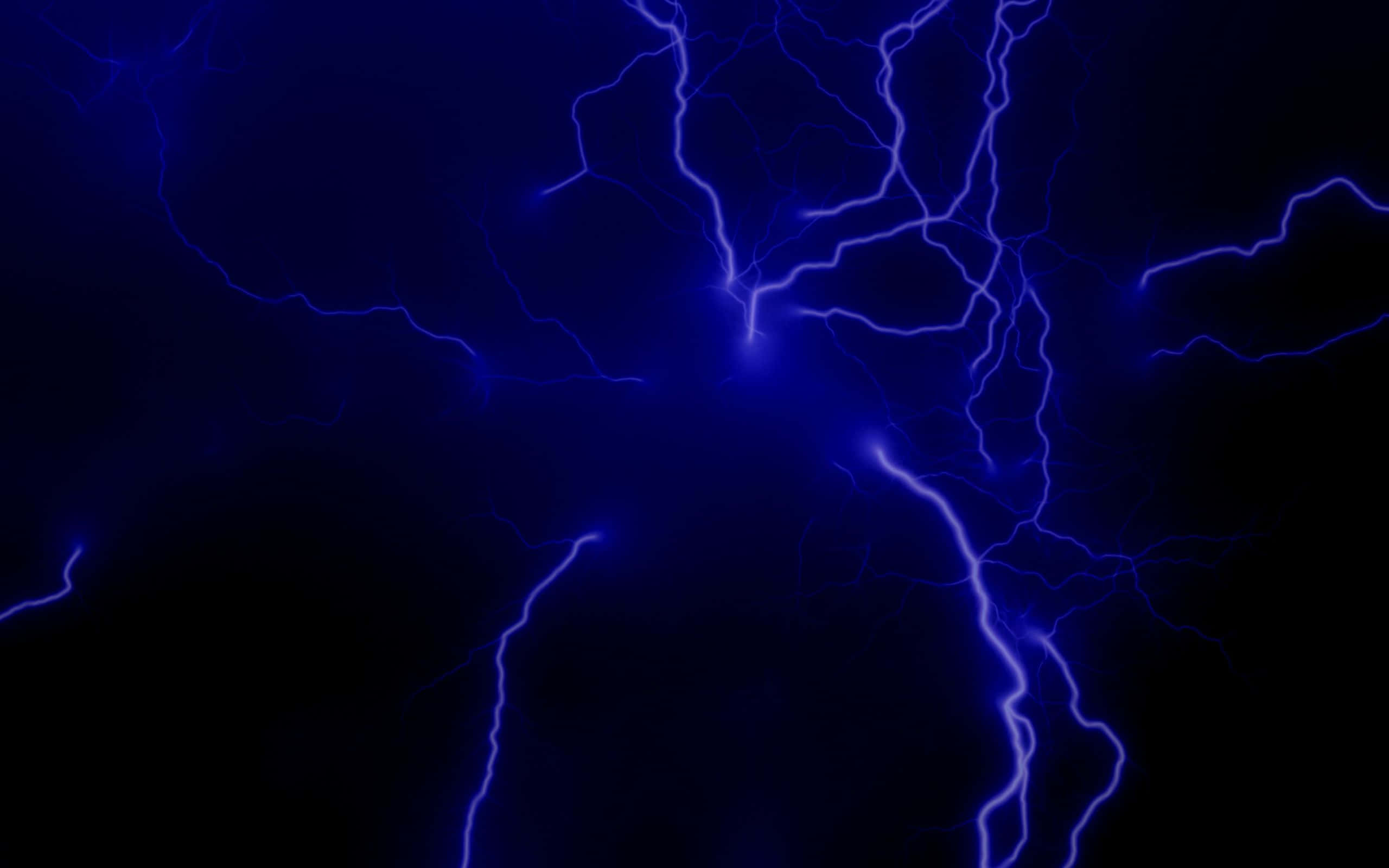 Lightning and thunder across a nighttime sky