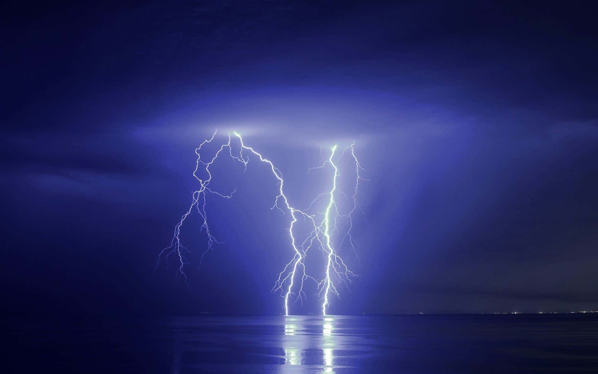 Lightning Strikes, Illuminating the Sky