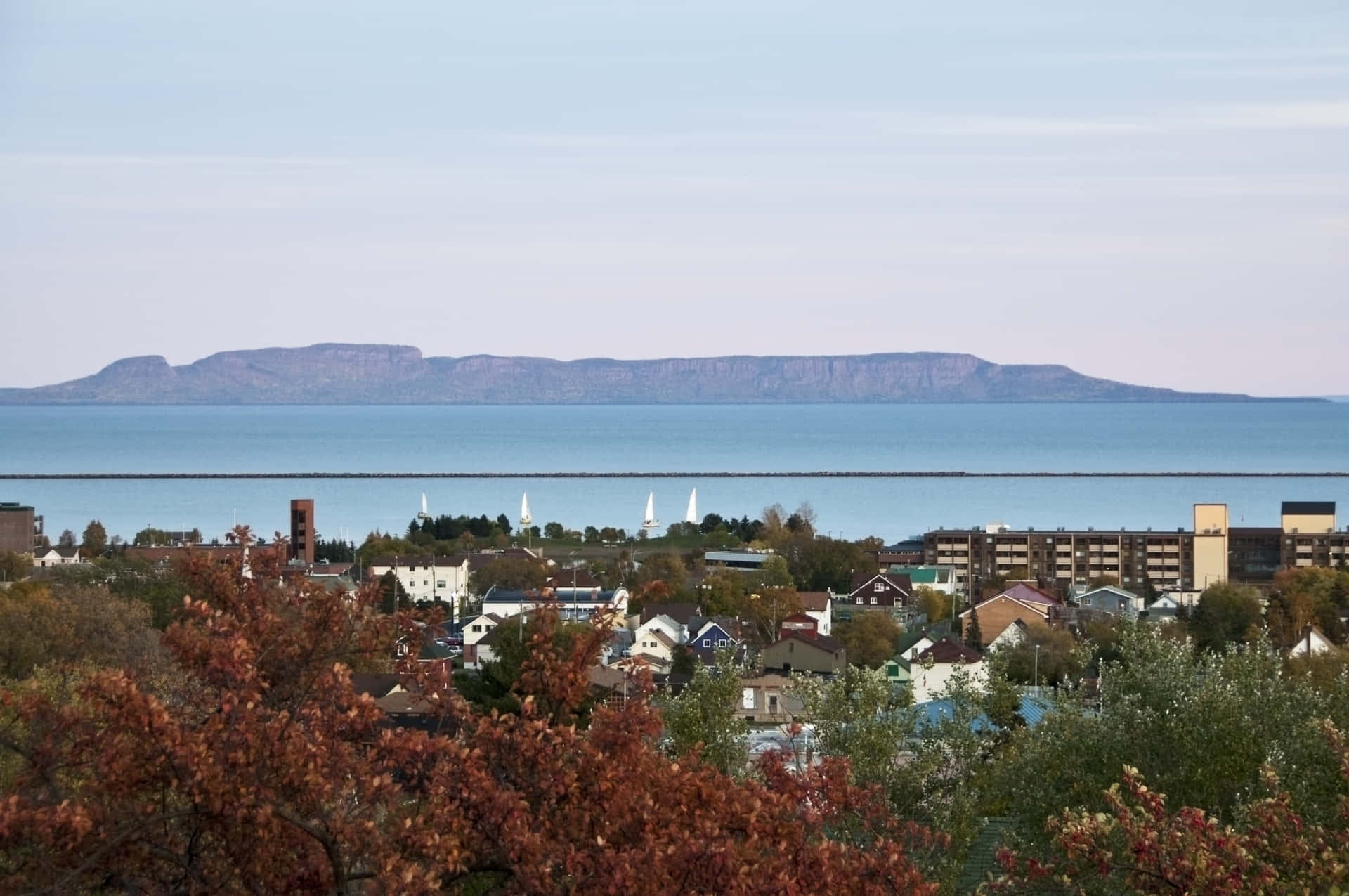 Thunder Bay Landscapewith Sleeping Giant Wallpaper