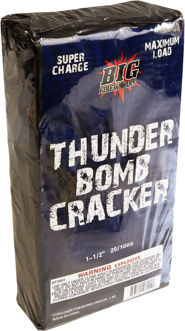 Thunder Bomb Firecracker Packaging PNG