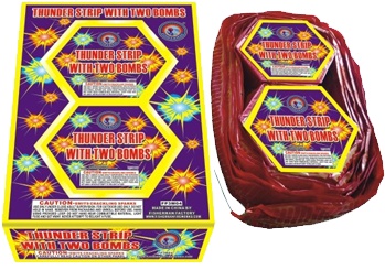 Thunder Strip Firecrackers Packaging PNG