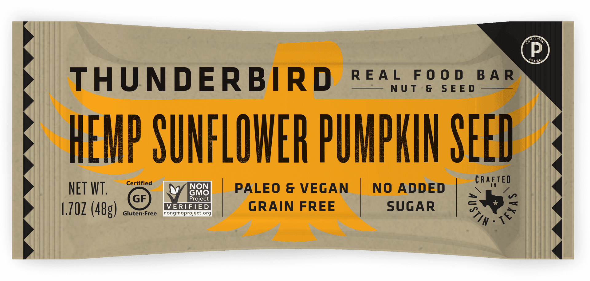 Thunderbird Hemp Sunflower Pumpkin Seed Bar PNG