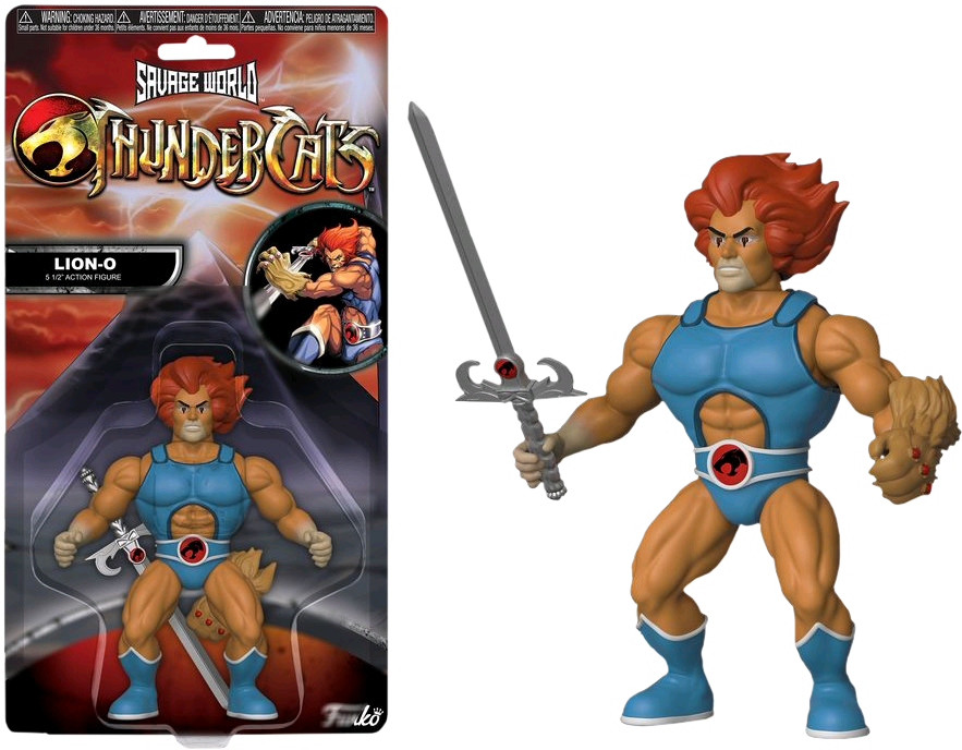 Thundercats Lion O Action Figure Packagingand Unboxed PNG