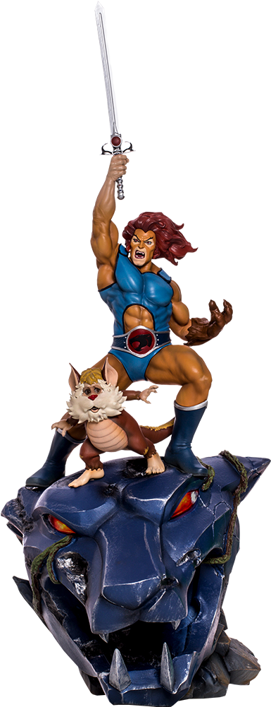 Thundercats Lion Oand Snarf Statue PNG