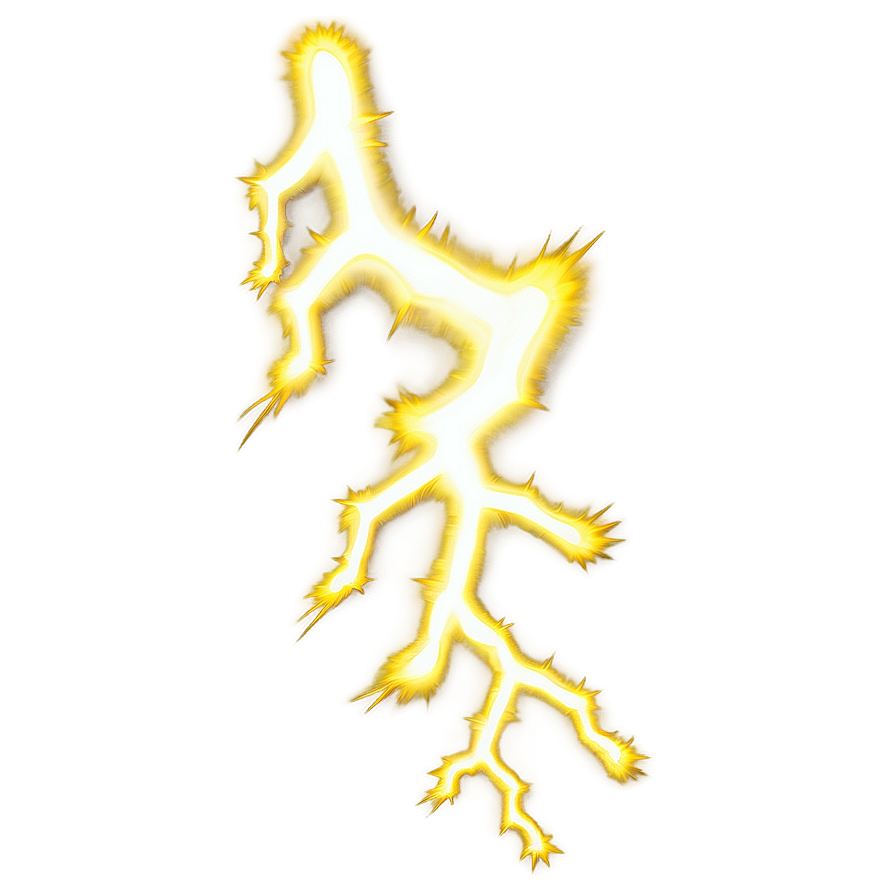 Thunderous Yellow Lightning Png 21 PNG